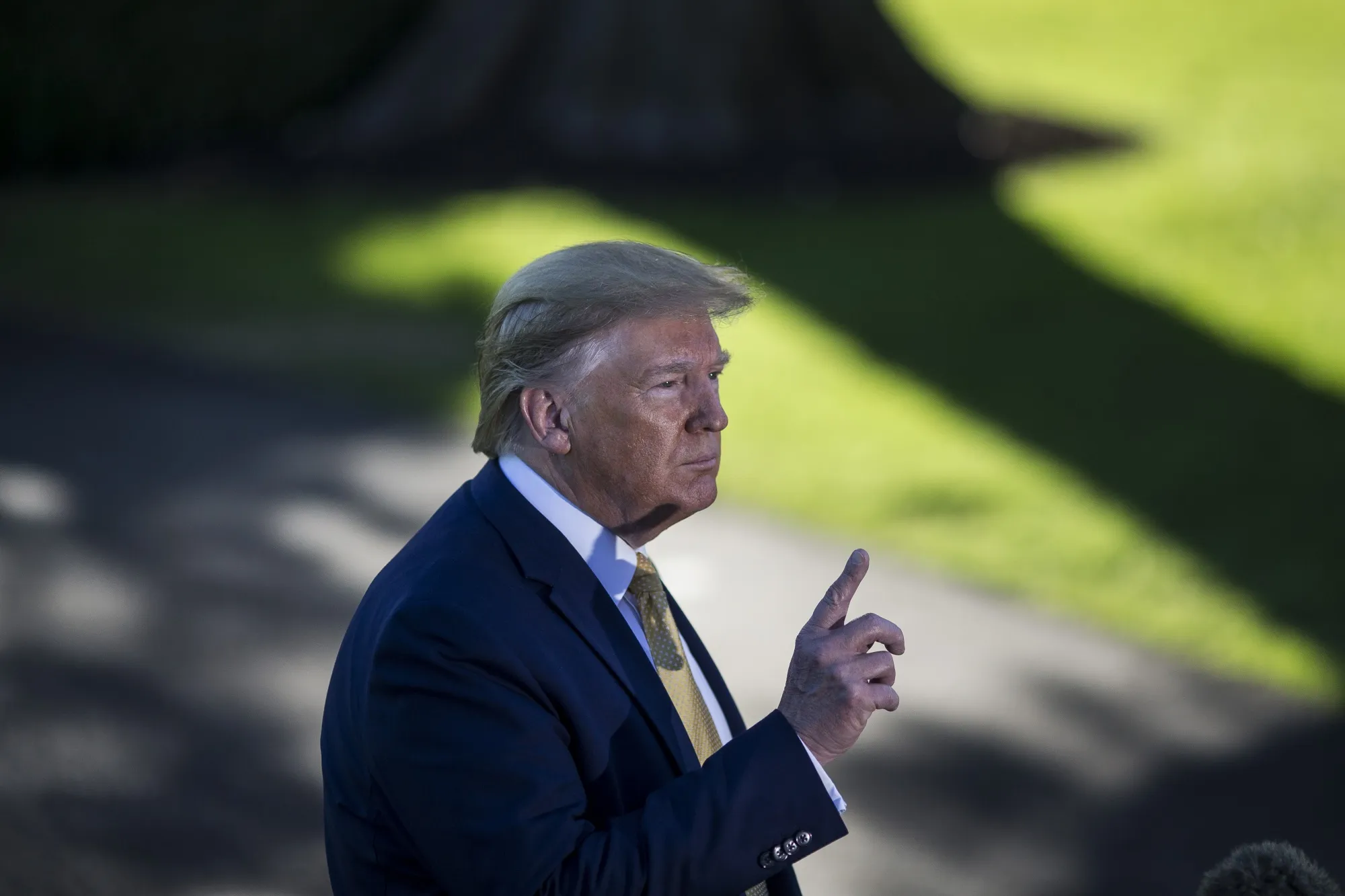 Donald Trump speaks at the White House on Oct. 11.