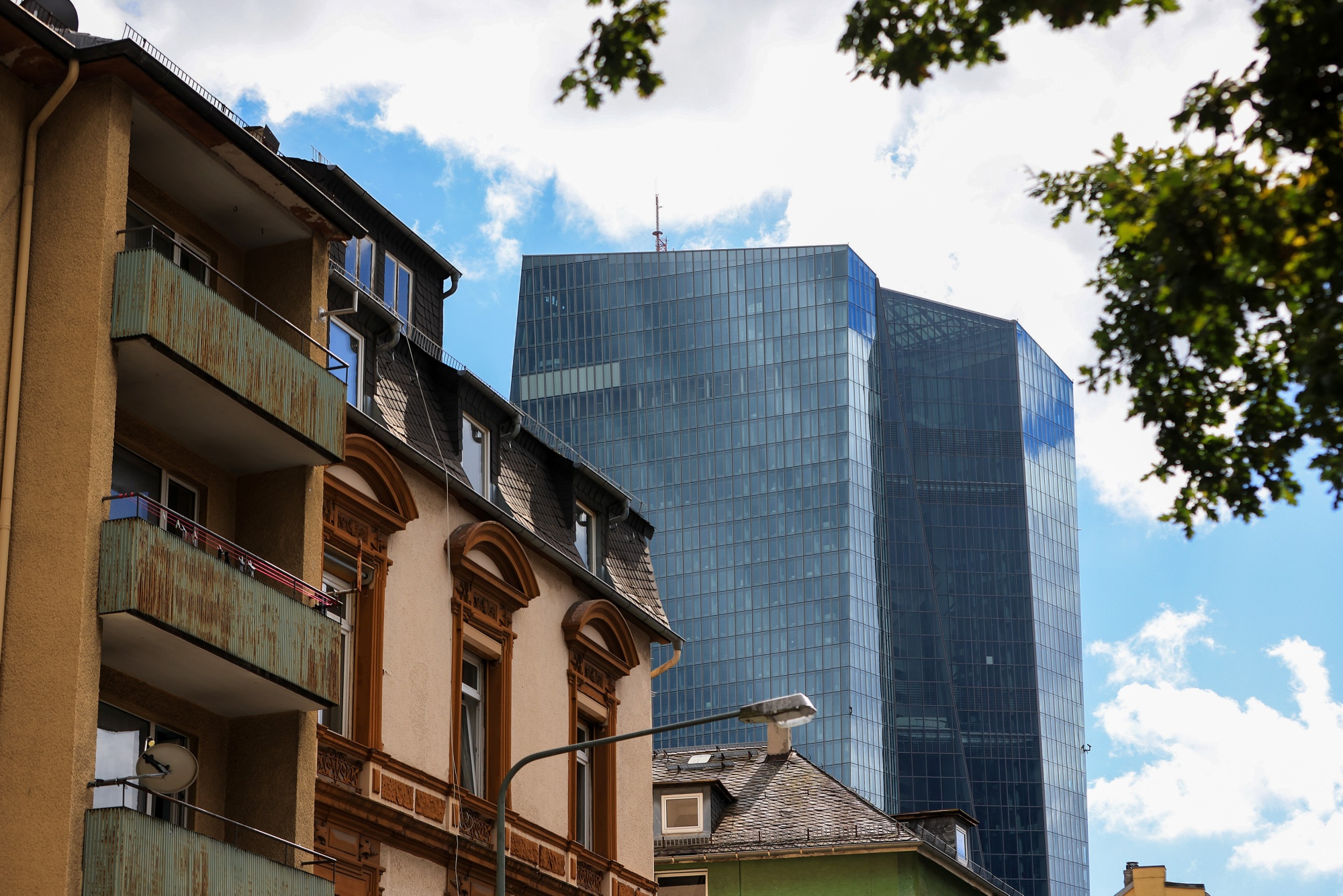 The headquarters of the European Central Bank.