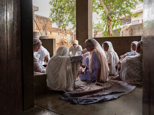 Activist Veerpal Kaur at Ralla village in Punjab has seen three suicides in her family in the last three decades, including her husband’s in 2003. Now she dedicates her time to supporting families affected by farm suicides and campaigning for a better understanding of mental health issues. “I hold meetings and tell people to cut their farming and living costs and refrain from taking huge loans,” she said. “Suicide is not a solution. I tell them we have to fight it out together.”