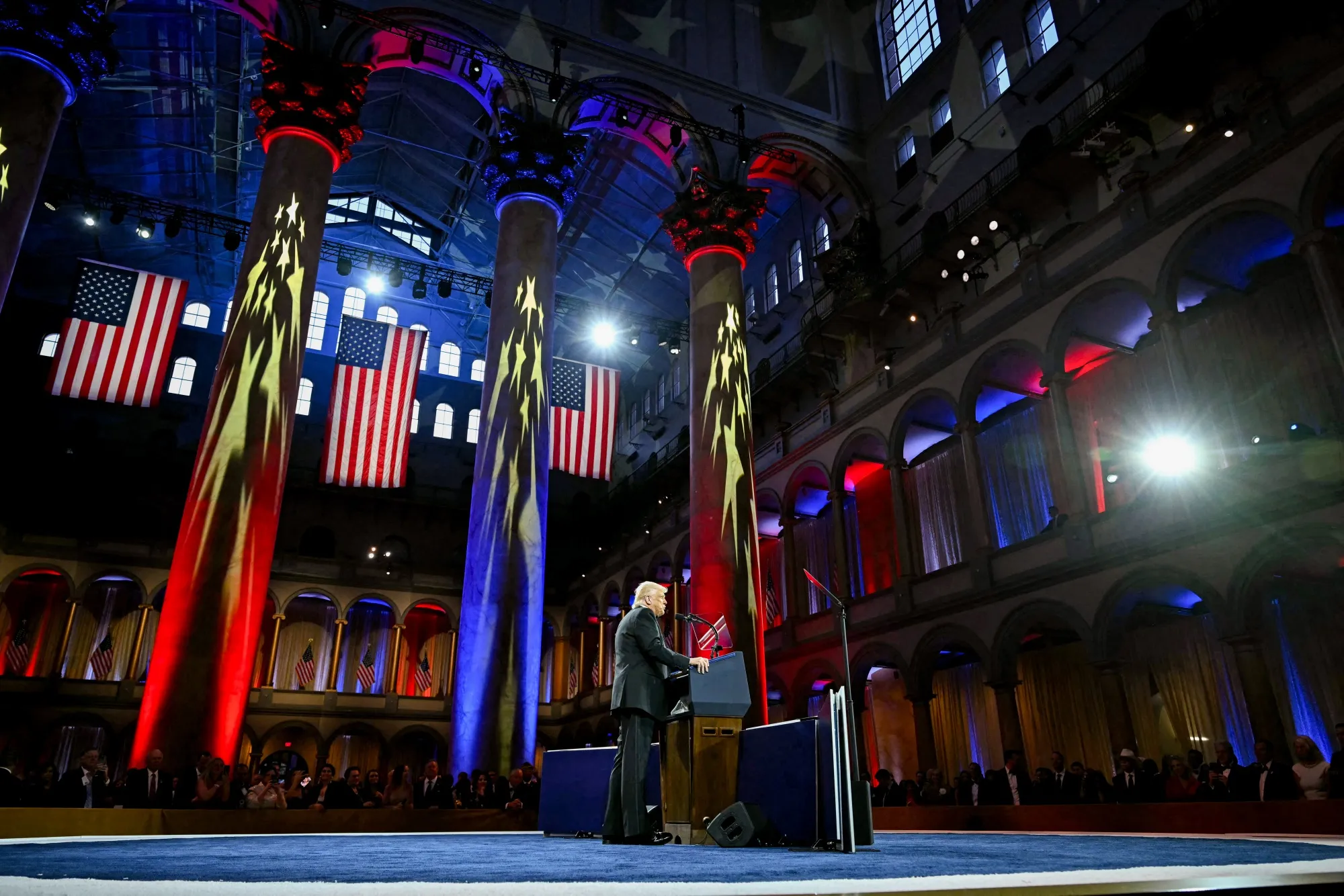 Donald Trump at the National Republican Congressional Committee's president's dinner&nbsp;on April 8.