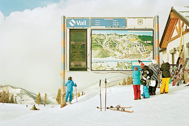 On the mountain at Vail Resort