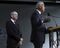 FILE - In this May 28, 2017 file photo, New Jersey Democratic gubernatorial candidate Phil Murphy, left, listens as former Vice President Joe Biden address a gathering at a Murphy campaign event in Lyndhurst, N.J. A former executive at Goldman Sachs and Barack Obama's ambassador to Germany, Murphy is the front runner in the Democrats' June 6 primary. (AP Photo/Mel Evans, File)
