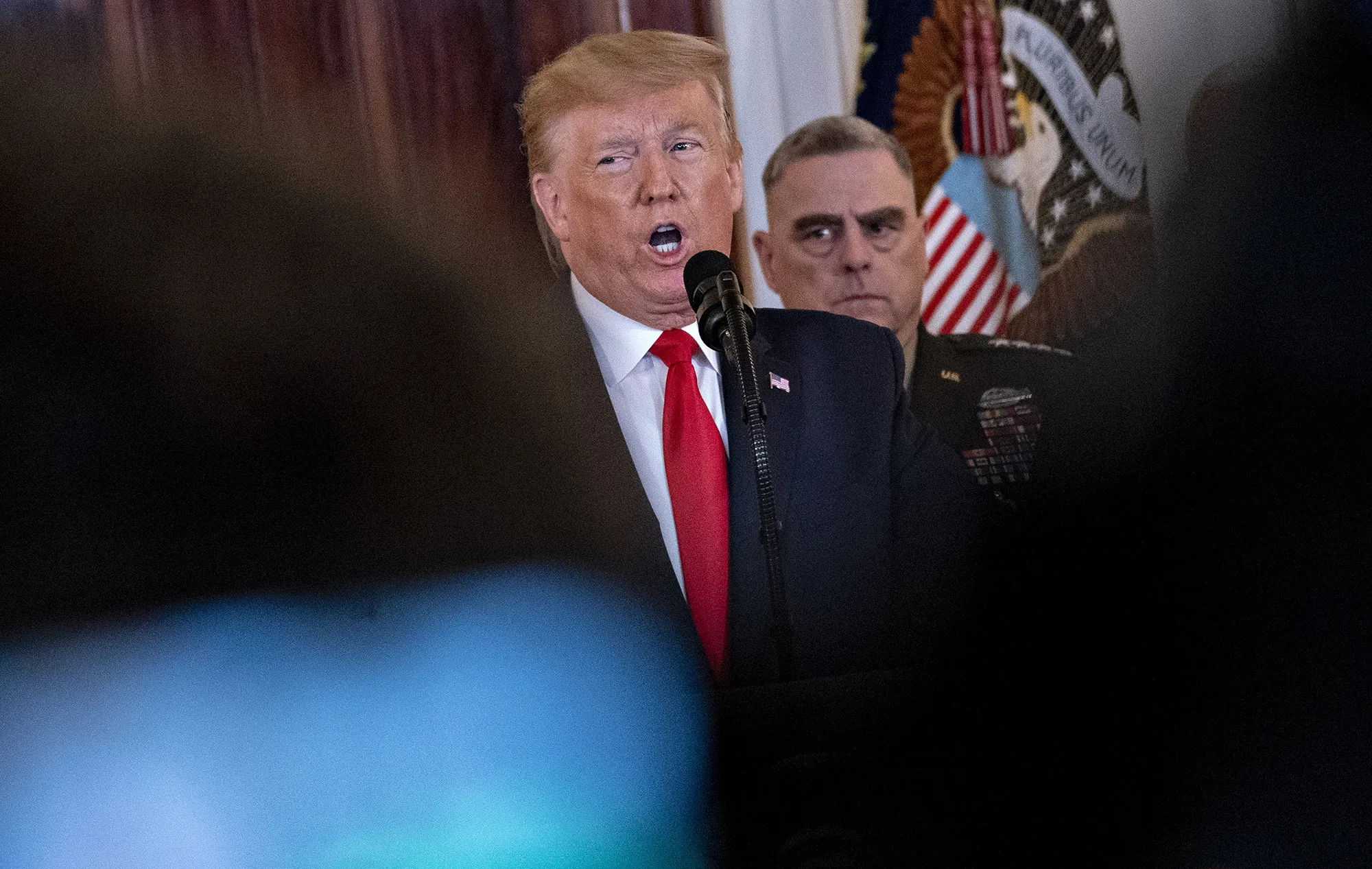 Donald Trump speaks at&nbsp;the White House in Washington, D.C. on Jan. 8.