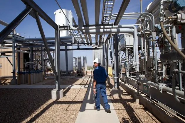 The Federal Crude Helium Enrichment Unit near Amarillo, Texas