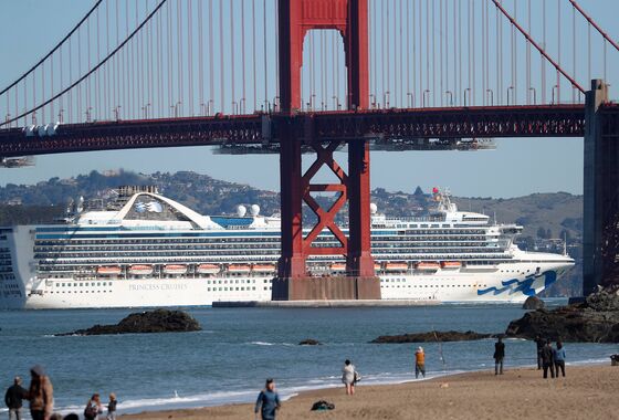 Princess Cruise Ship With Virus Cases Docks in California