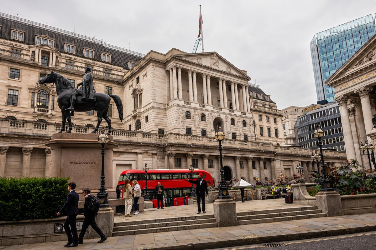 La sede del Banco de Inglaterra en Londres, Reino Unido.