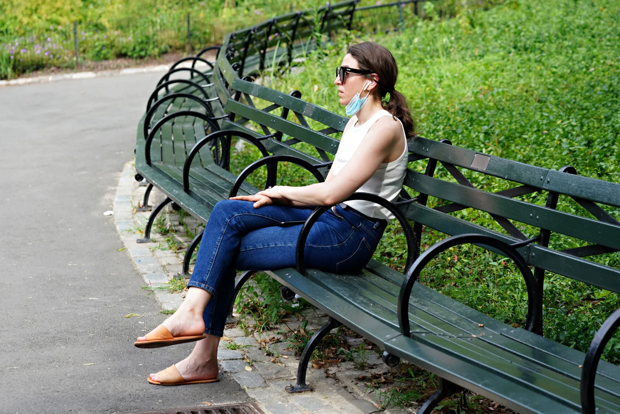 Taking a breather.