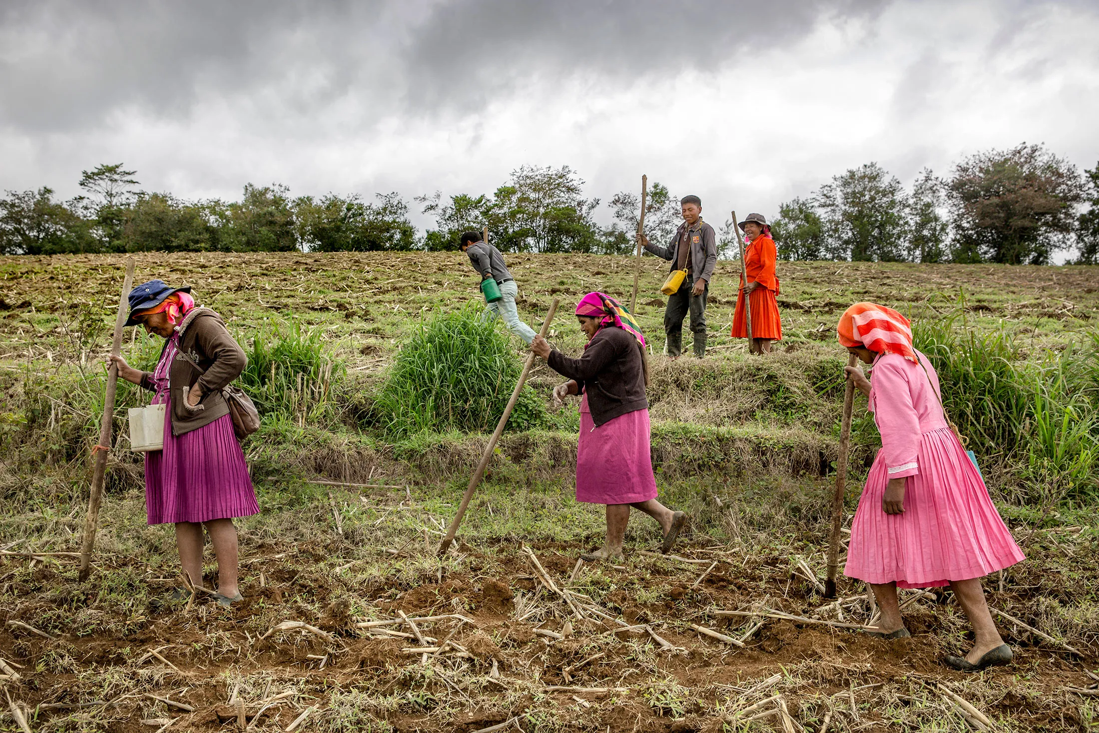 Subsistence farming in Honduras. A combination of droughts and hurricanes has led many to seek work in the cities or abroad.
