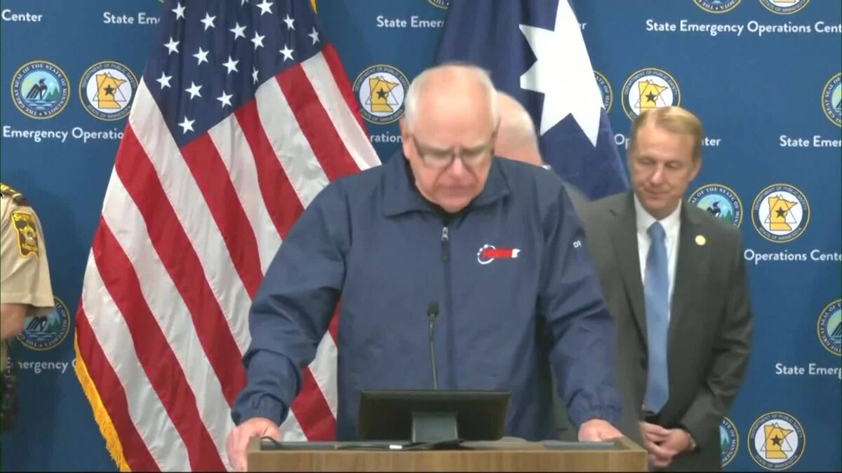 Watch Tim Walz Speaks on Minnesota Democrats Assassination