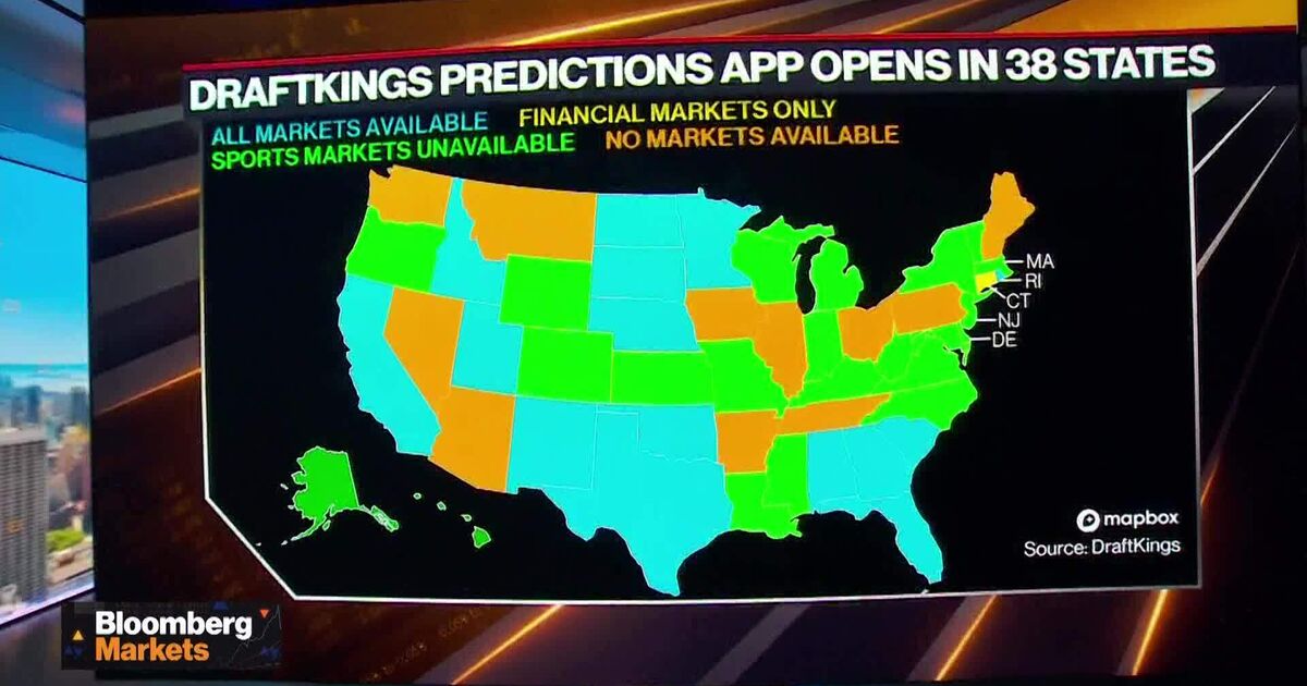 bloomberg.com - DraftKings Releases Prediction Markets App