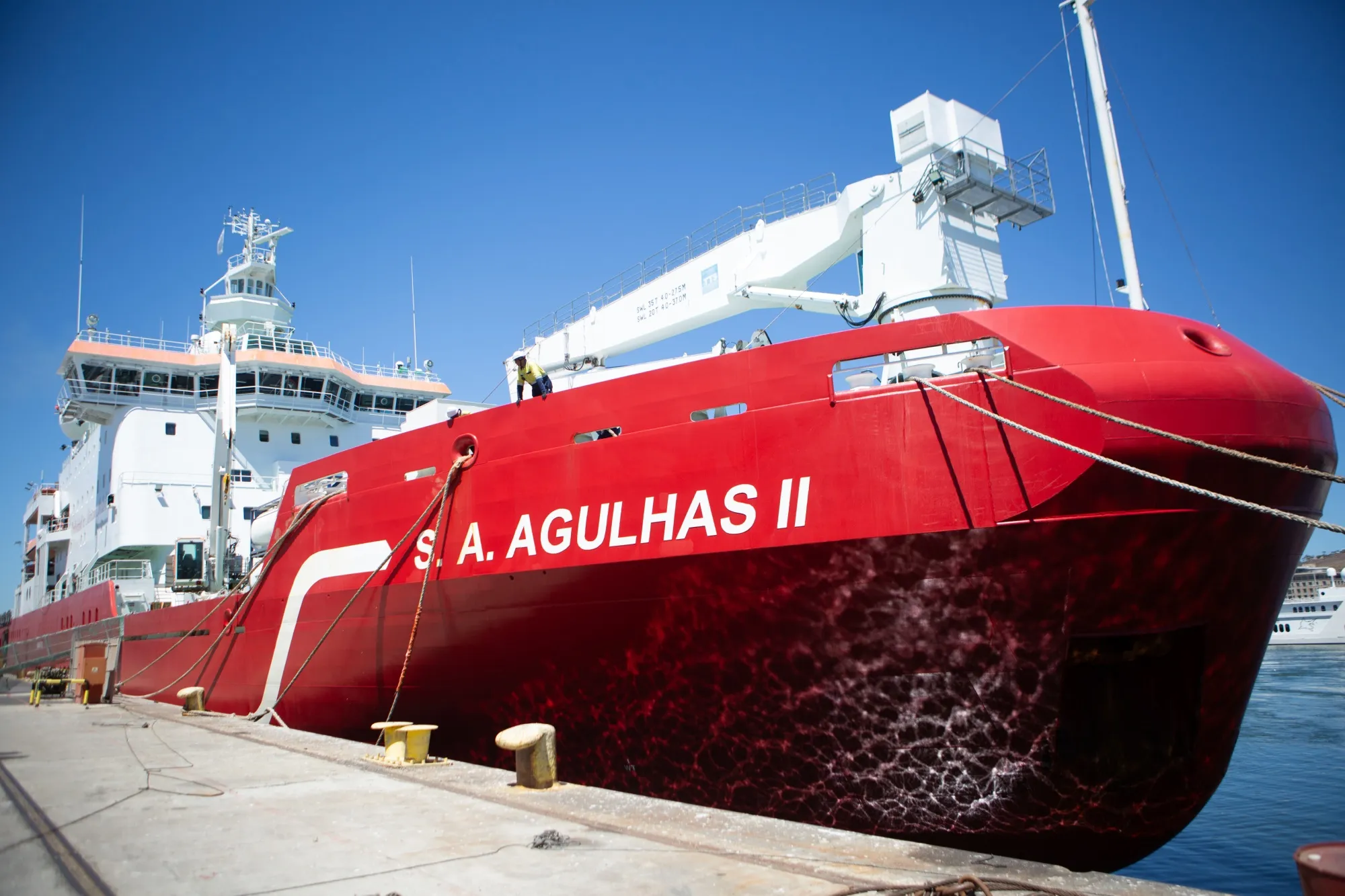 The SA Agulhas II in Cape Town, South Africa.&nbsp;