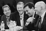 Ford Motor executives, from left, Bill Ford, executive chairman; Alan Mulally, chief executive officer; Mark Fields, president for the Americas; and Martin Mulloy, vice president for labor affairs