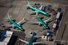 Boeing 737 MAX airplanes are seen after leaving the assembly line at a Boeing facility in Renton, Washington, on Aug. 13, 2019