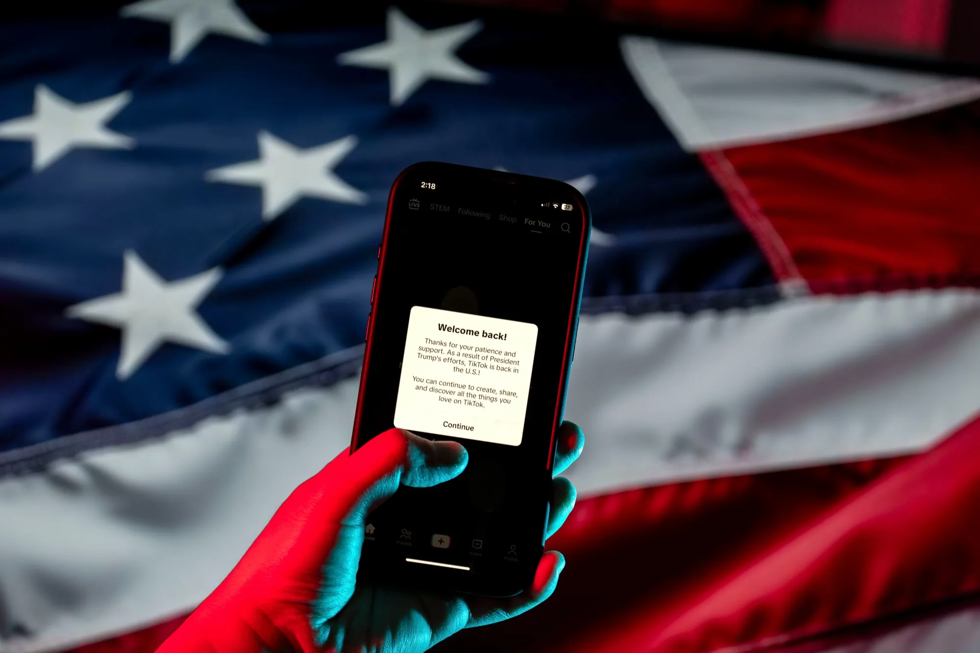 TikTok started restoring service in the US on Sunday.