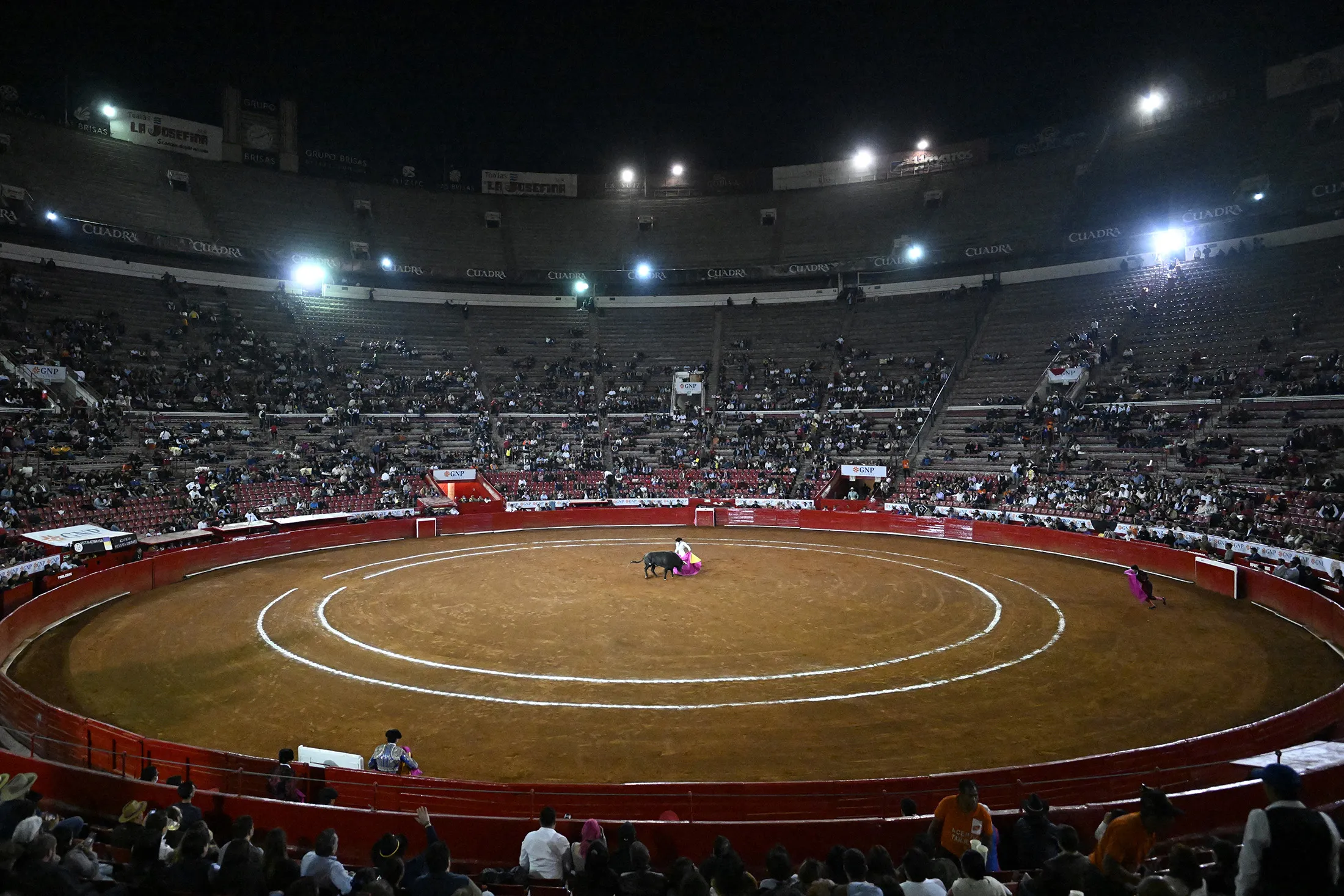 A bullfight event at the Monumental Plaza de Toros Mexico in Mexico City in&nbsp;2024.