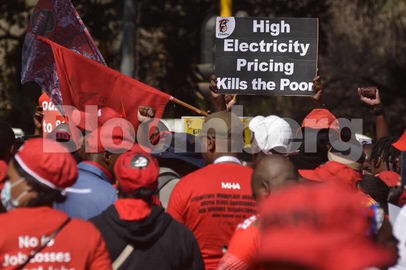 Congress Of South African Trade Unions Cost of Living Protest