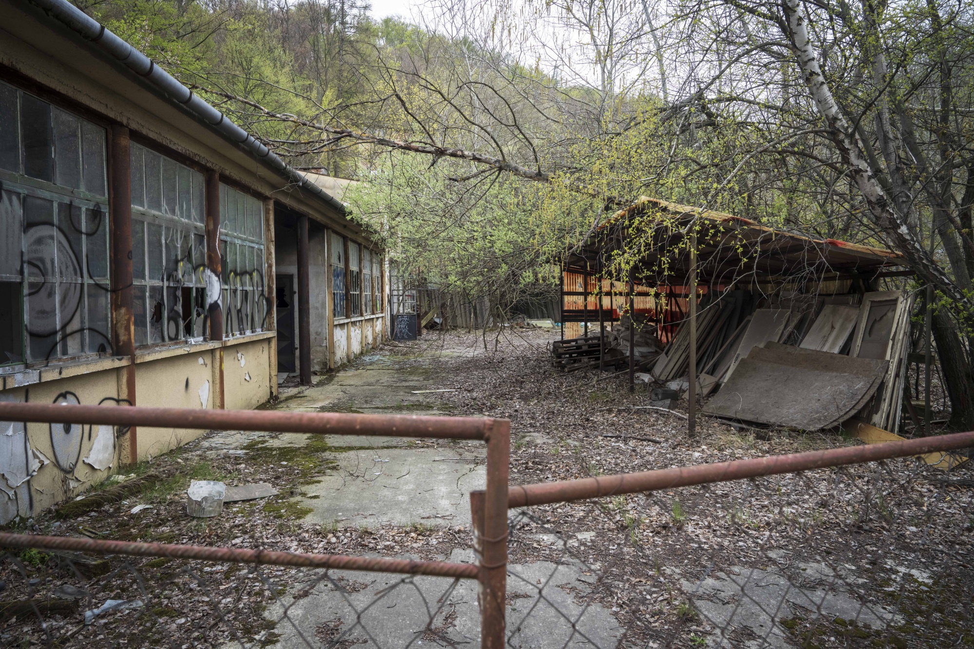A former antimony mine facility in Pezinok. Soviet engineers first discovered a rich seam of the critical mineral in the 1980s. Photographer: Milan Jaros/Bloomberg