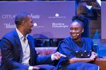 Writers Ta-Nehisi Coates and Chimamanda Ngozi Adichie at CityLab Paris. 