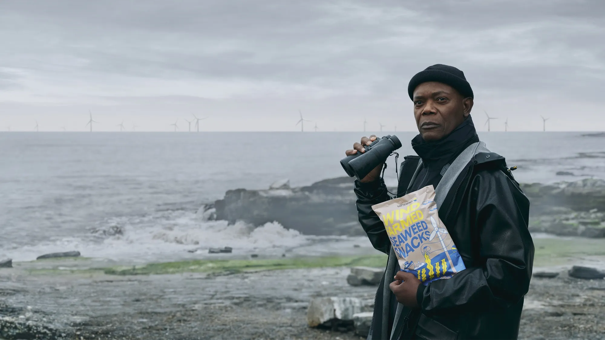 Actor&nbsp;Samuel L. Jackson in&nbsp;a&nbsp;campaign&nbsp;by Swedish energy company&nbsp;Vattenfall AB.