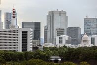Tokyo's Business District Ahead of Bank of Japan Rate Decision