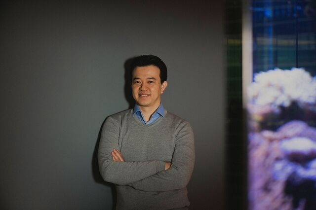 Portrait of Brian Tsuyoshi Takeda, Founder & CEO of Urchinomics, at the Bloomberg offices in New York City. March 10, 2020.