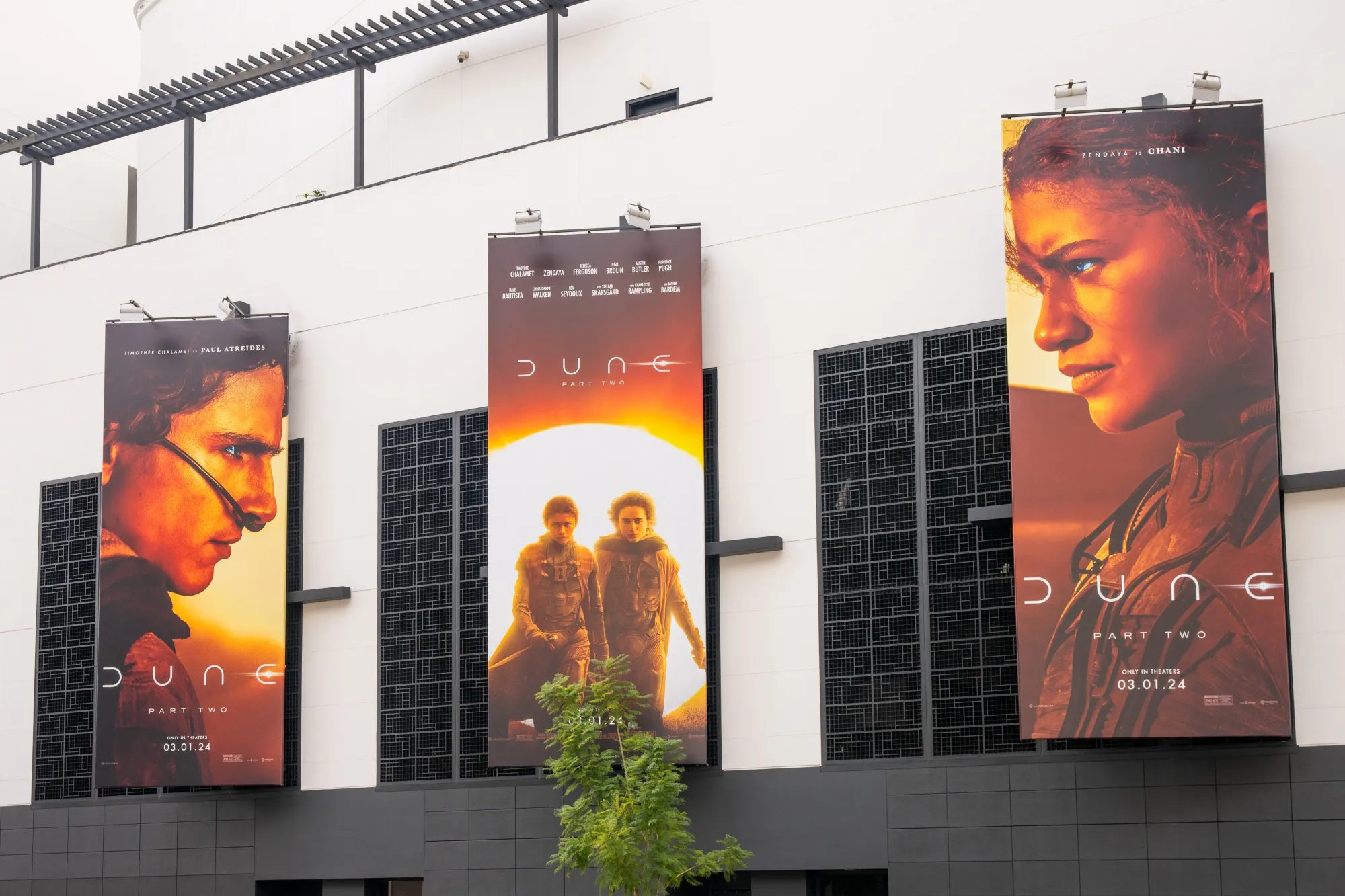 The 'Dune: Part Two' billboard in Hollywood.