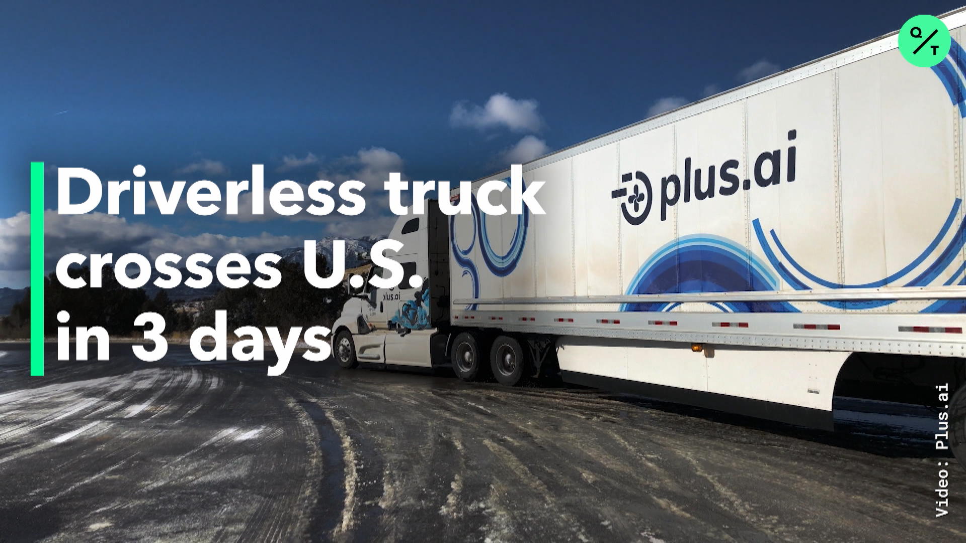 Watch Driverless Truck Crosses U.S. In 3 Days - Bloomberg