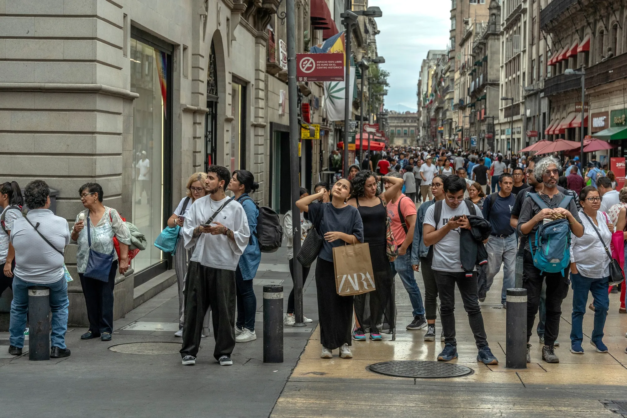 Shoppers in Mexico City.