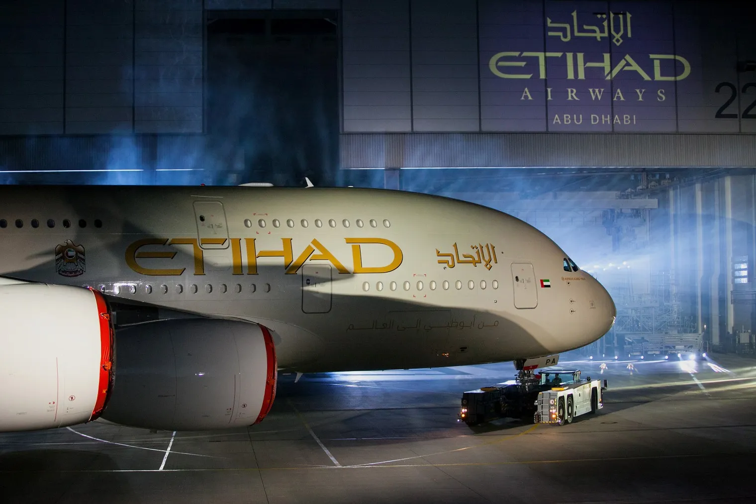Etihad Airways PJSC Unveil Their First Airbus A380 Aircraft