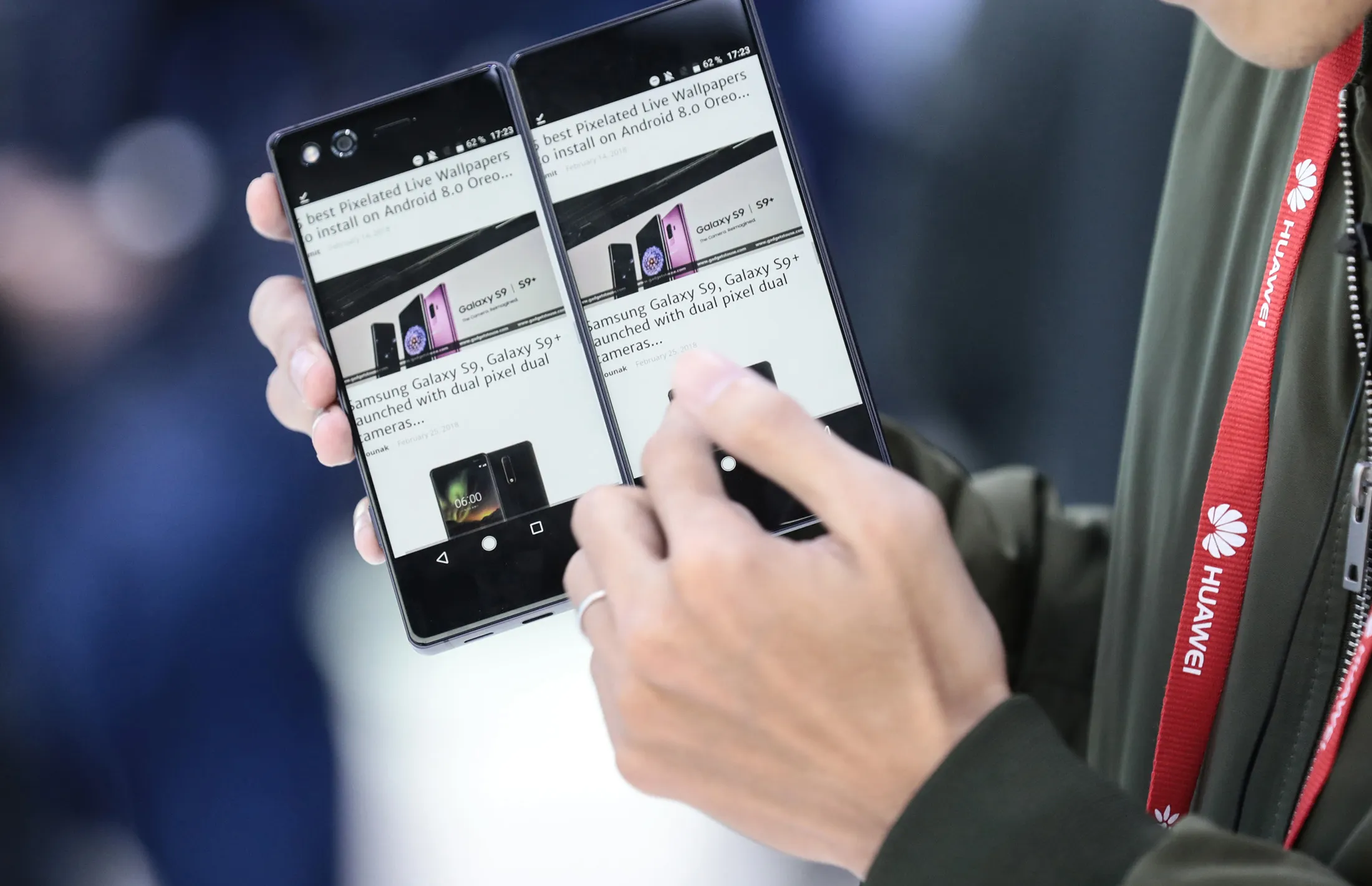 Foldable phones.