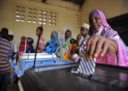 Tanzanians cast their ballots n Zanzibar