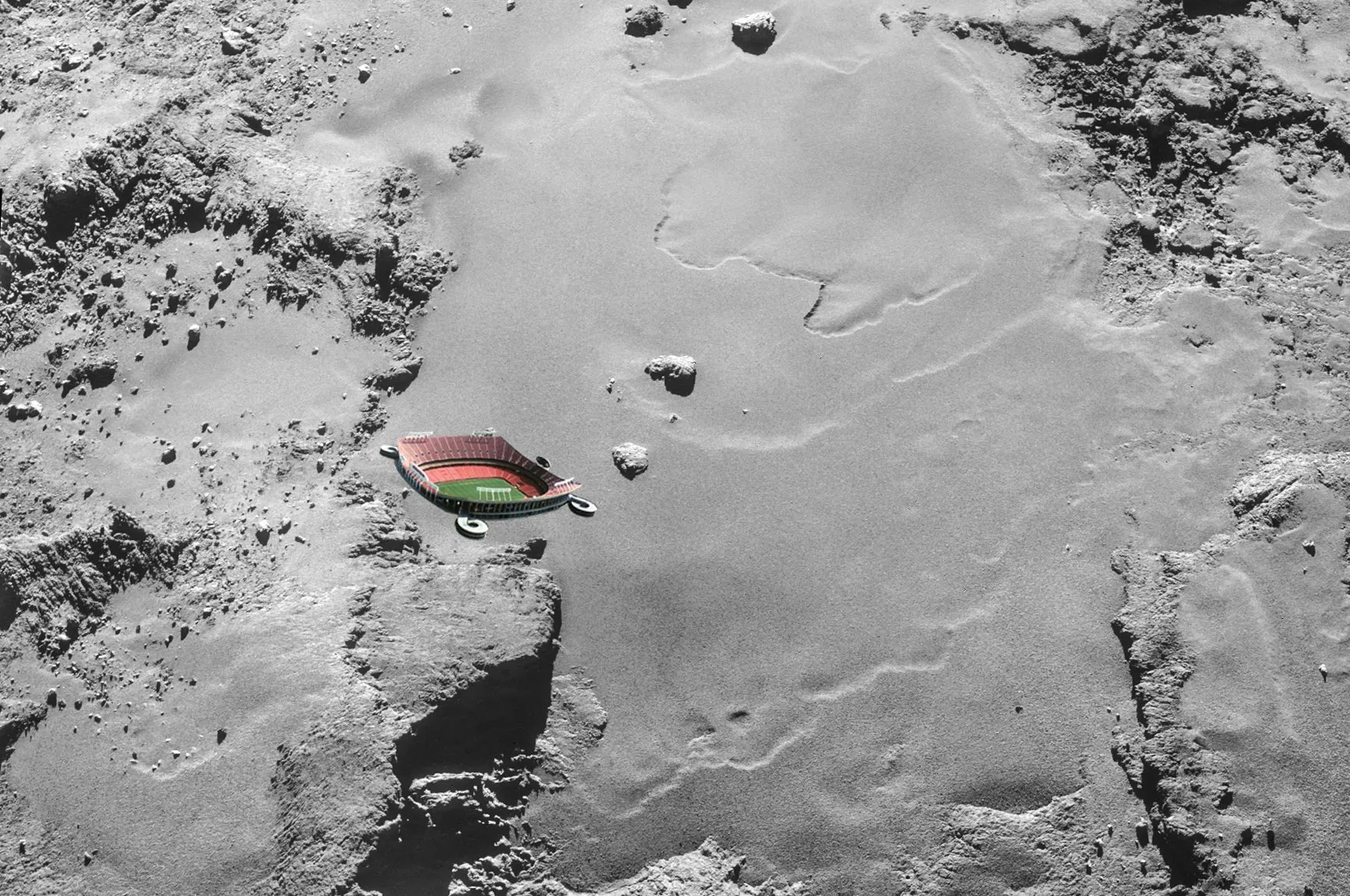 Images taken by Rosetta's navigation camera on October 26. Photo-illustration by Bloomberg, Source: ESA/Rosetta/NAVCAM