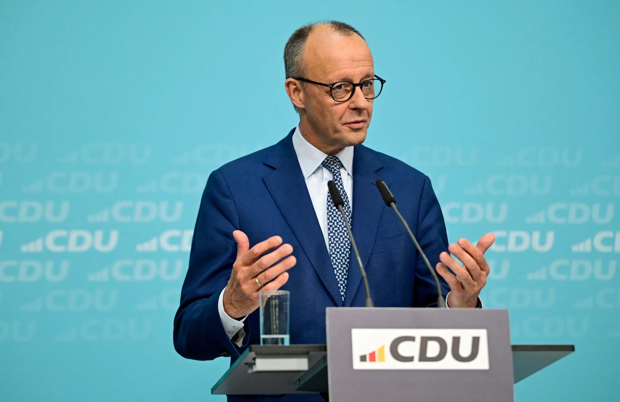 Friedrich Merz in Berlin, on Oct. 20.