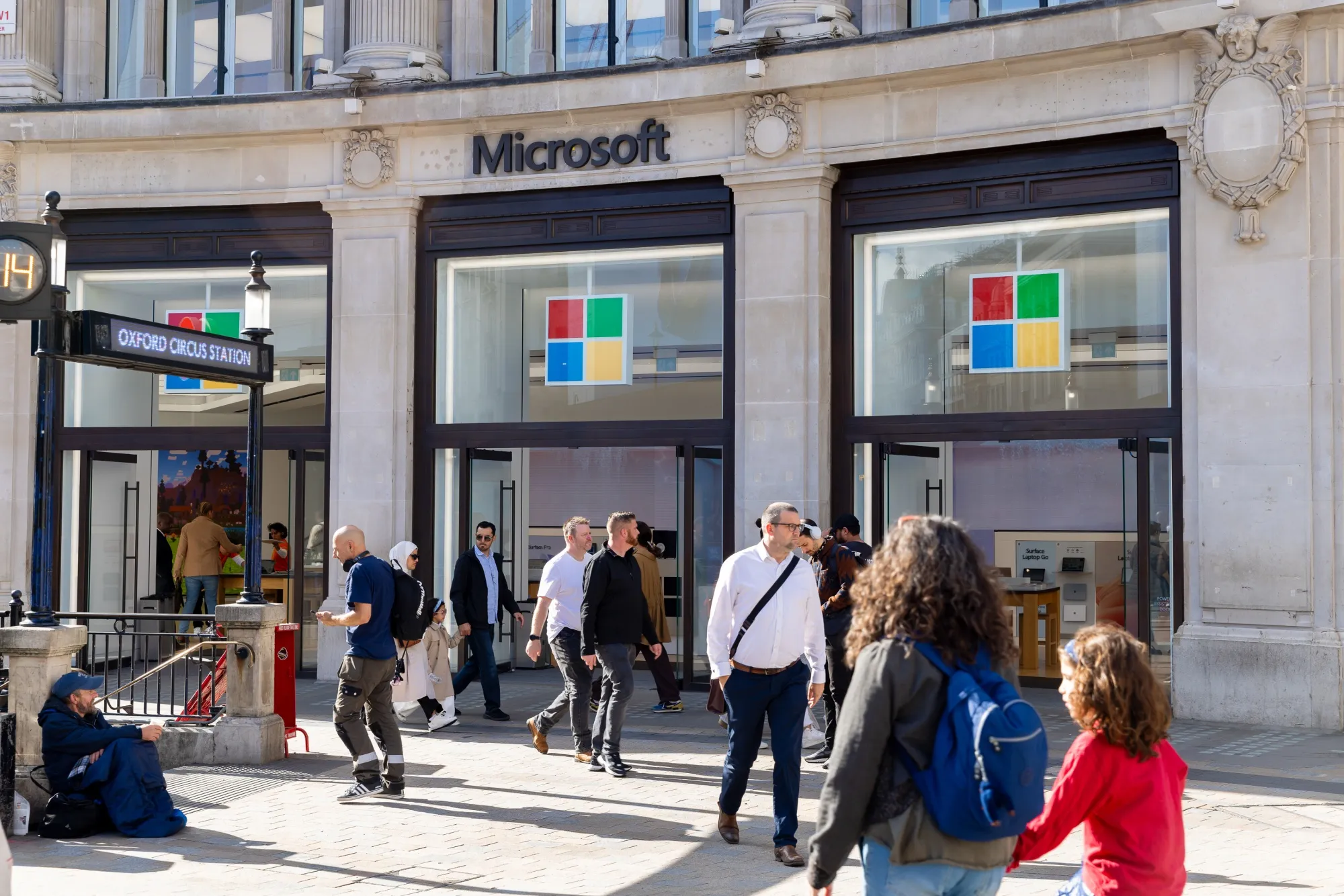The Microsoft Corp. store&nbsp;in London.