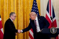 President Trump And UK Prime Minister Starmer Hold News Conference