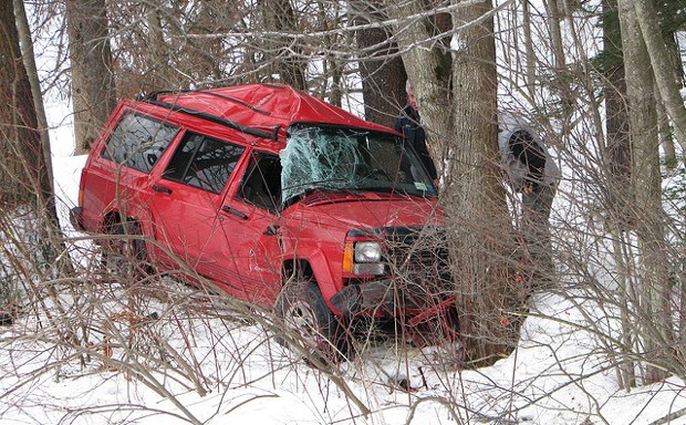 A crash along Vermont's Interstate-91. 