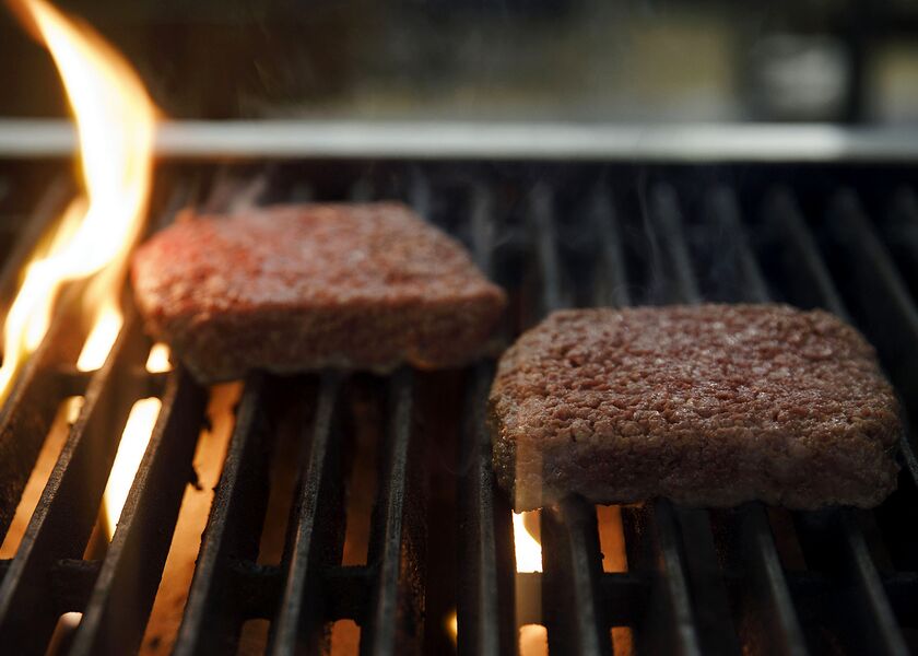Impossible Foods plant burger grill