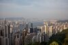 Buildings are seen from Victoria Peak in Hong Kong.