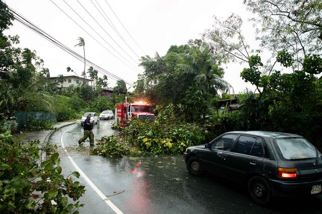 A tropical storm with high winds and flooding hit Palau on Oct. 30. Residents say the incidence of such weather events has soared in recent years. 