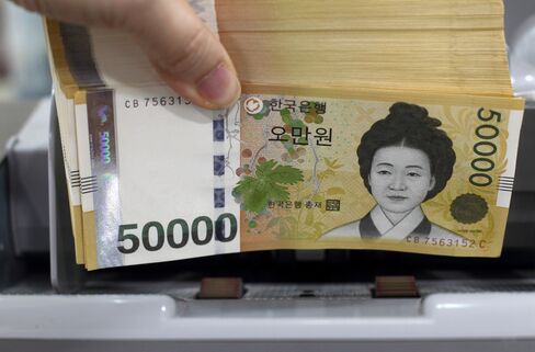 Korean Won Drops to Six-Month Low on North Korea, Japan Easing