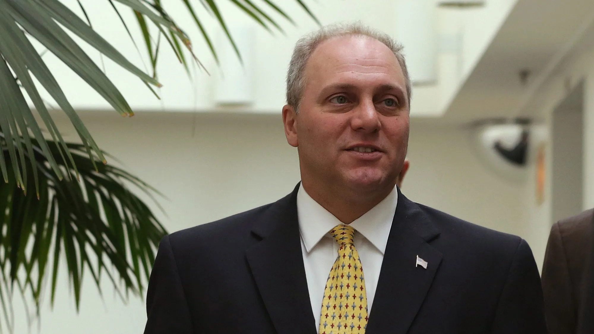.S. House Majority Whip Rep. Steve Scalise (R-LA) leaves after a House Republican Conference meeting August 1, 2014 on Capitol Hill in Washington, DC
