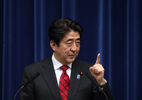 Japan's Prime Minister Shinzo Abe