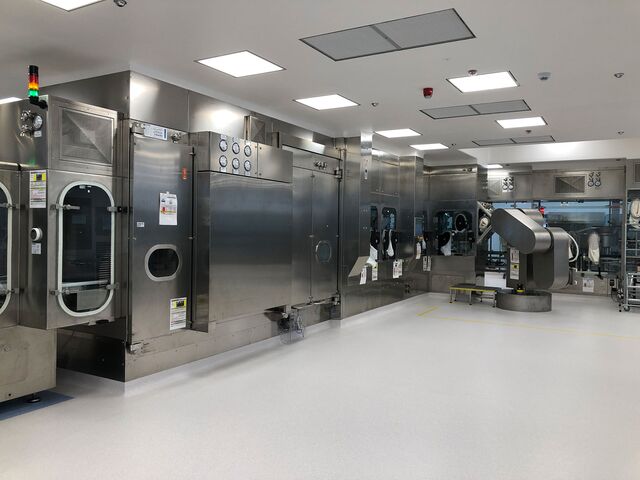 Vial filling line at Catalent’s facility in Anagni, Italy.
