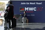 Attendees at the Mobile World Congress in Barcelona on Feb. 28, 2019.