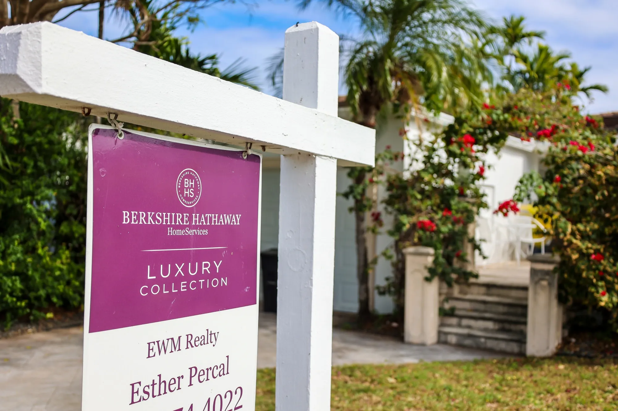 A home for sale in Surfside, Florida, US.