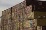 Shipping containers at the Port of Newark in Newark, New Jersey, U.S., on Friday, Dec. 17, 2021. 