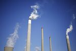 Emissions rise from a coal-fired power plant in Winfield, West Virginia.