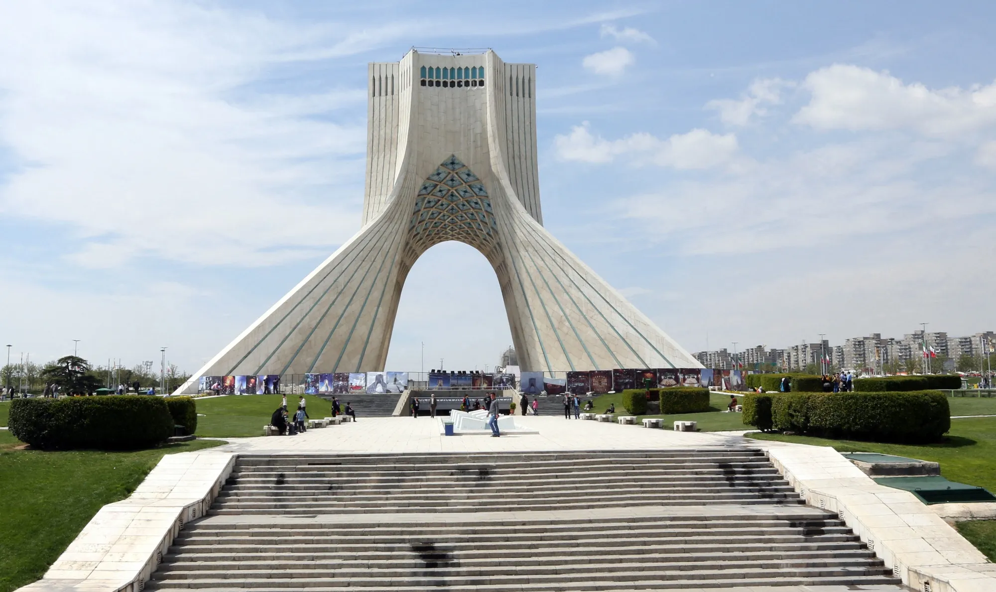 The Azadi Tower in Tehran.
