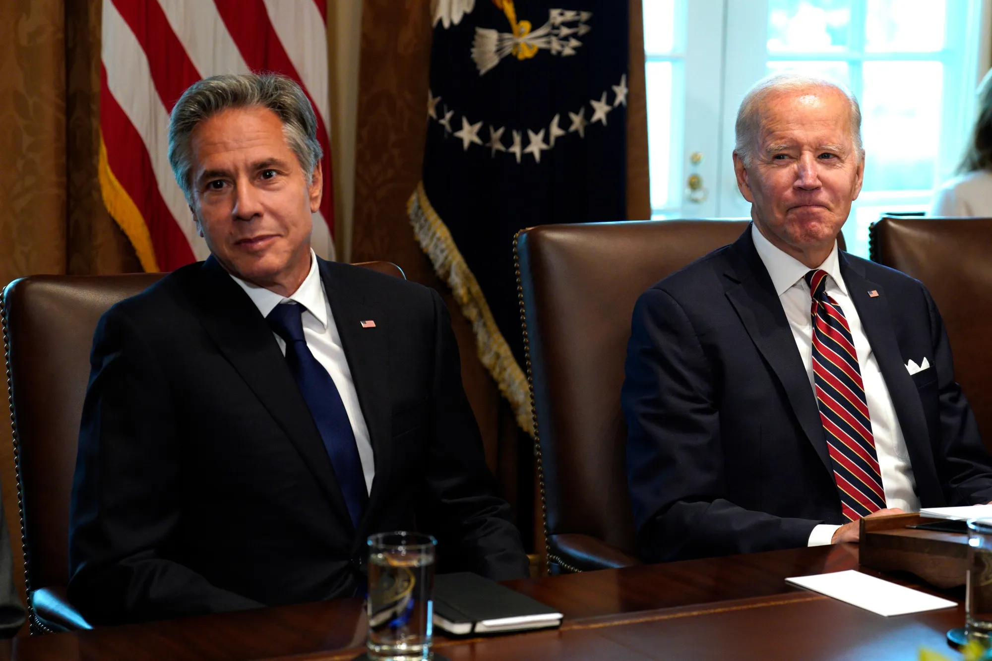 Joe Biden, right, and Antony Blinken.