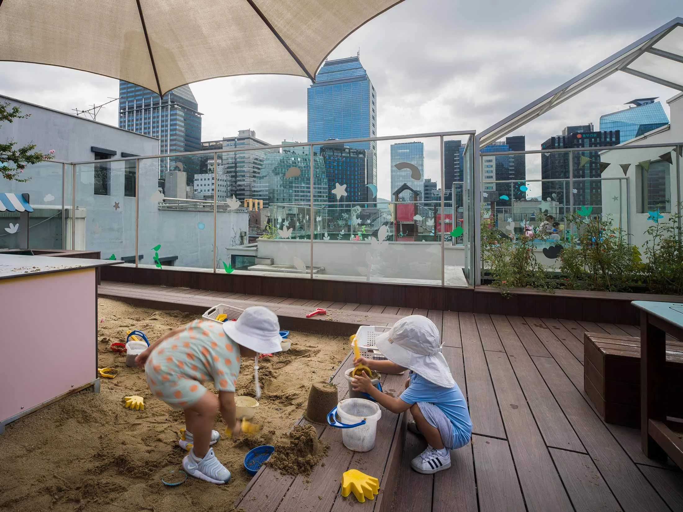 Krafton’s in-house daycare can stay open as late as 9:30 p.m., if work keeps parents late. Fathers now outnumber mothers at drop-off.